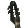 NS Design 4 String Cello Black Headstock Front NSD-CE-WAV4C-TRBLK