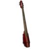 NS Design 4 String Cello Black 3/4 View NSD-CE-WAV4C-TRRED