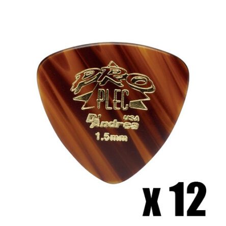 D'Andrea Pro-Plec Pick Rounded Triangle 346 12 Pieces DA-PRO-346