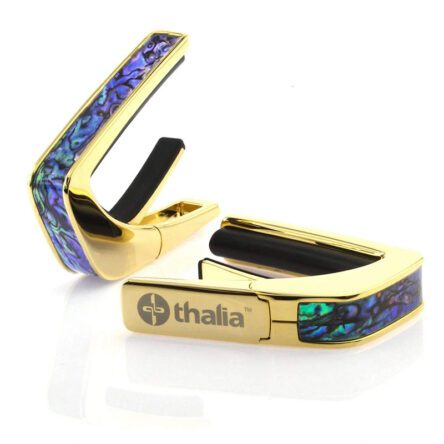 Thalia Capo Blue Abalone Exotic Shell 24K Gold Finish DA-TH-CG200-BA