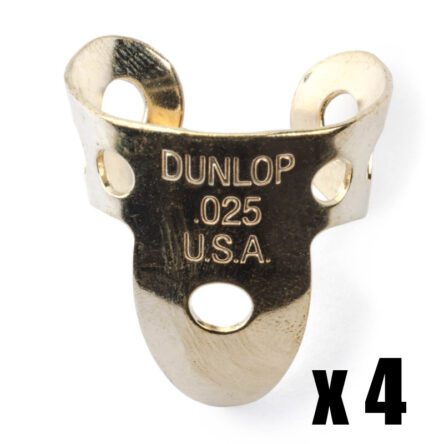 Jim Dunlop Gauged Brass Finger Picks 4 Pack J3070