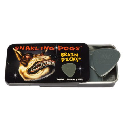 D’Andrea USA Snarling Dog Brain Picks 351 Shape 1.00mm 12 Pack Tin DA-TNSDB351 1.0