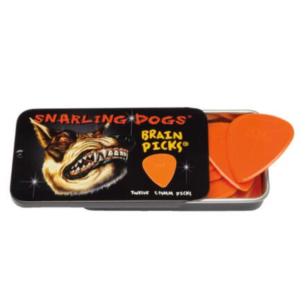 D’Andrea USA Snarling Dog Brain Picks 351 Shape 1.14mm 12 Pack Tin DA-TNSDB351 1.14