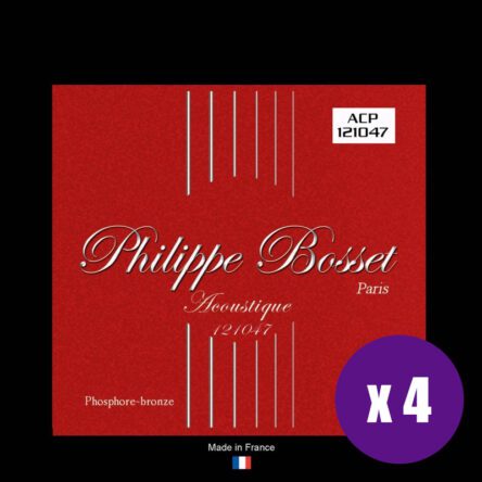 Philippe Bosset Acoustic Phosphor Bronze 12 String Set (10-47) 4 Sets PBACOP121047X4